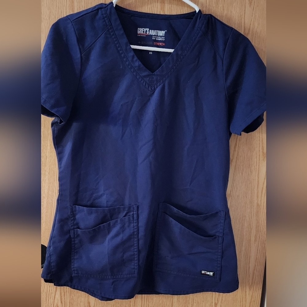 Grey's Anatomy Women's Navy Top